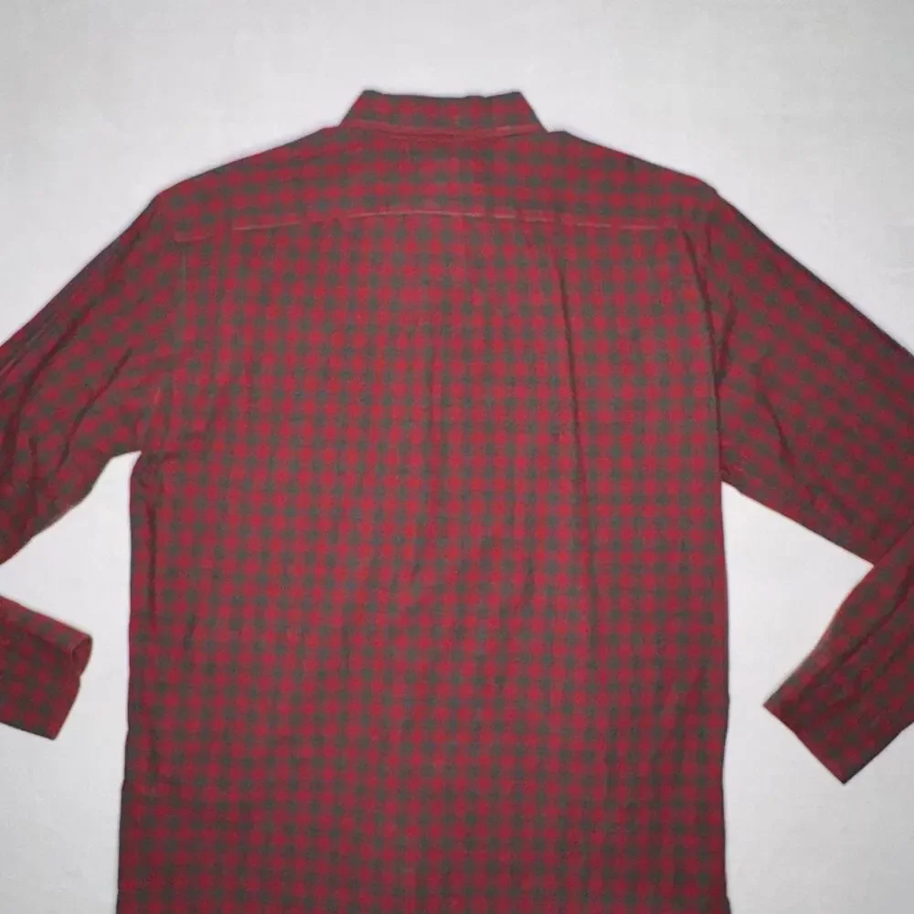 Slim J Crew Button Up Plaid L Men Shirt